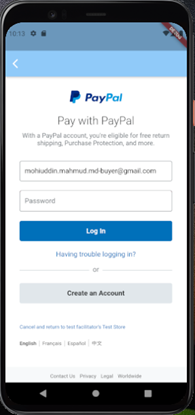 Picture of Flutter Paypal Payment Integration
